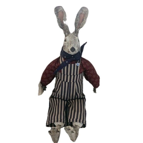 especially for you Other - EFY Rabbit Easter Bunny FOLK Country Primitive NWT Shelf Sitting Sam 22" USA